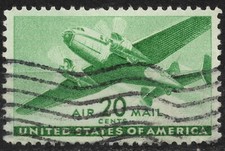 #C29 1941 20 c US affrancatura aereo postale - posta aerea 1941-1944 - usato