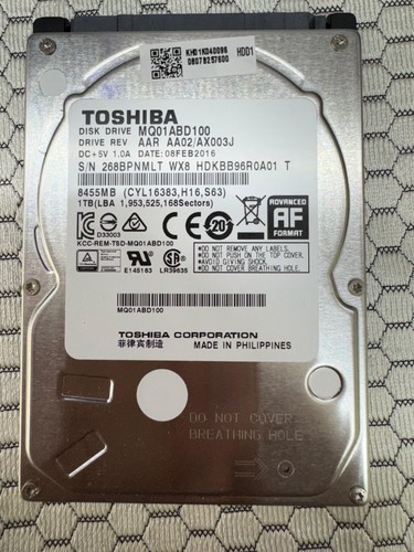 Toshiba mq01abd100 1tb - mq01abd100,