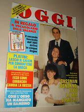OGGI=1987/22=VITTORIO GASSMAN=GIACOMO MANZU=MASSIMO RANIERI=THERESIA PARLAGI=