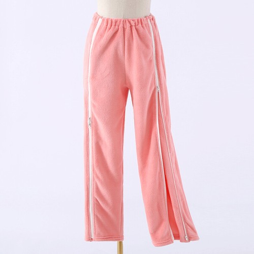 Pantaloni pigiama flanella zip