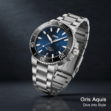 Oris Aquis Blu 39.5 mm
