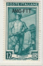 Italia AMG FTT Trieste 1950-54 Italia al lavoro il timone 12L fine A16P10F802
