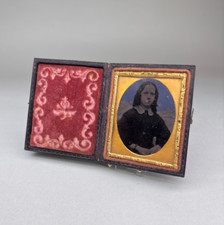 ANTICA FOTO LIBRO AMBROTIPO DAGHERROTIPO CIANOTIPO PIASTRA VETRO RAGAZZA 800'