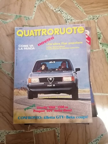 Quattroruote rivista anno 1980 - anno,
