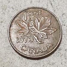 CANADA 🇨🇦 MONETA DA UN (1) CENTESIMO 1973 (REGINA ELISABETTA II)