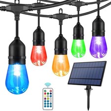 Luci Solari RGB Esterno 8 Colori Dimmerabili 8 m IP65 con Telecomando