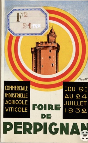 Affiche poster perpignan 1932 - affiche,