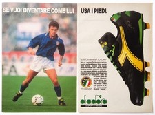 Pubblicita' Diadora Roberto Baggio Scarpe Calcio Vintage Advertising 1990 (T10