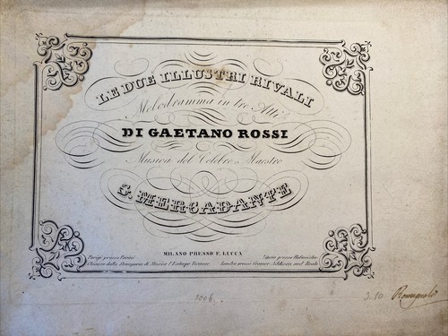 Antico spartito due - le,
