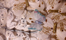 20 farfalle bianche pinzetta 9