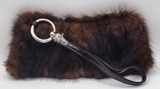 Borsa da polso pochette pelle