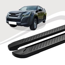 Pedane Adatte Per Isuzu D-MAX Dal 06/2012 Al 2019 SOMA Nere Con AB