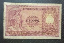 ITALIA - 100 lire Roma Elmata (1951) Repubblica italiana / 03