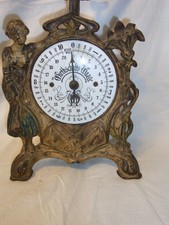 Scala da tavolo Art Nouveau donna antica tedesca #W/U