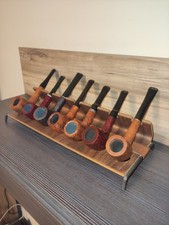 Portapipe/Poggiapipe/Supporto Savinelli Pipe Settimana In Legno E Ferro