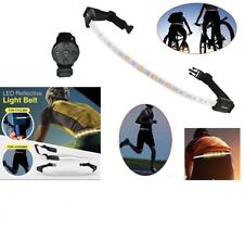 CINTURA FASCIA LED RICARICABILE SPORT BICI EMERGENZA FRECCIA SICUREZZA STRISCIA