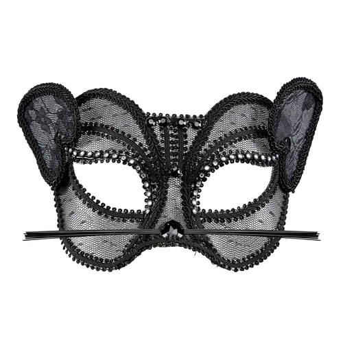 Maschera pantera pizzo e - maschera, in