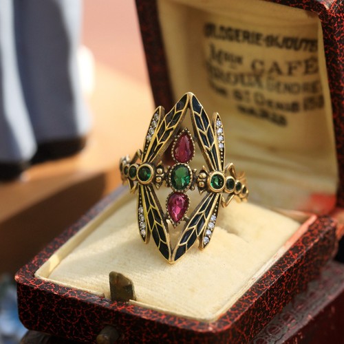 Anello dorato antico - dorato,