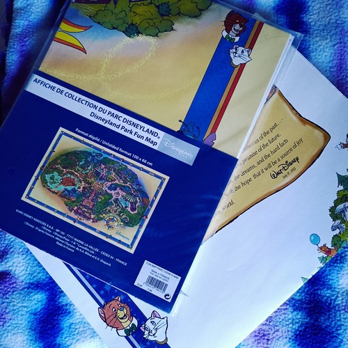 Due mappe ricordo disney - mappe,