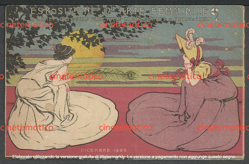 Cartolina esposizione arte - esposizione, d'arte