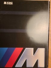 BROCHURE DEPLIANT CATALOGO BMW M535i italiano RARO 24 PAG 1984