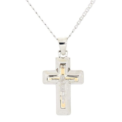 Collana crocifisso uomo - collana,
