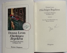 Donna Leon libro firmato firma