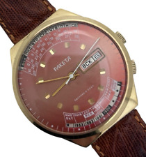 Orologio uomo RAKETA calendario perpetuo vintage carica manuale 40mm