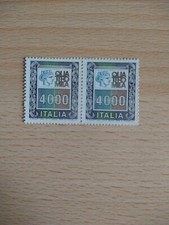 Alti valori 1978/79 coppia di francobolli da 4000 lire MNH.