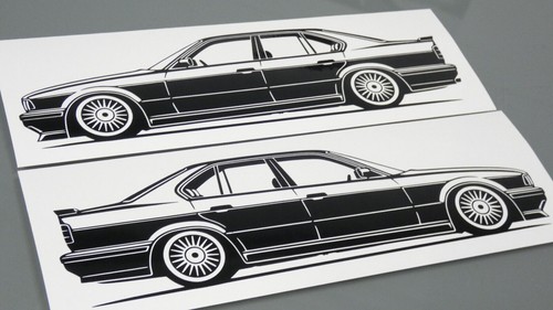 Adesivo bmw e34 - e34, alpina