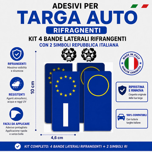 Adesivi targa auto - adesivi,