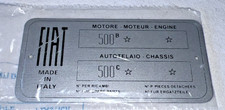 Targhetta Fiat Topolino 500 C