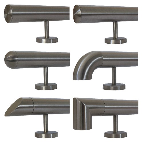 Corrimano acciaio inox 4 - acciaio, 42,4