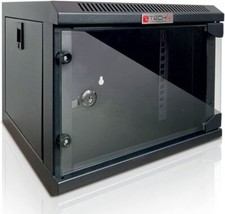 Armadio rack 10  4 unità con kit di montaggio a muro I-CASE EM-1004BKEC