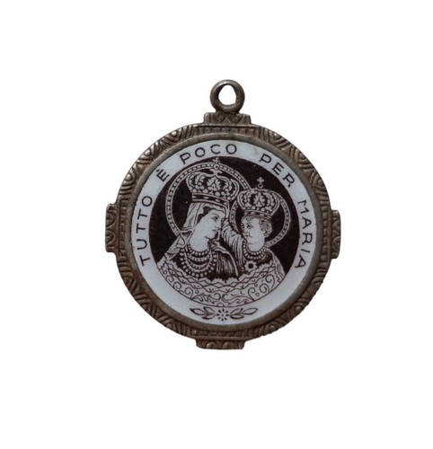 Antica medaglia smaltata - medaglia,