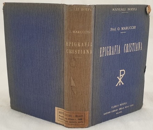 Epigrafia cristiana marucchi - epigrafia,