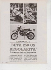 advertising TEST MOTO BETA 250 GS REGOLARITA 1980 MOTOITALIANE ENDURO EPOCA
