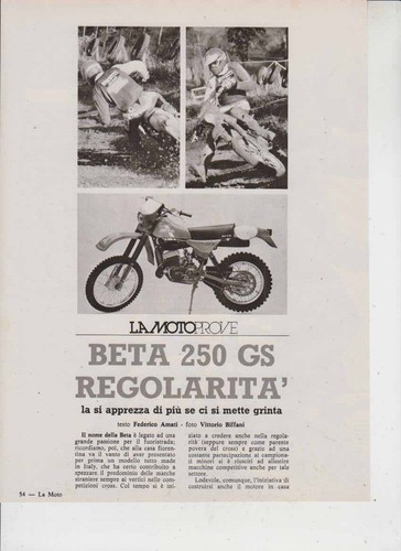 Advertising test moto beta 250 - test,