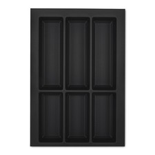 Inserto posate 400 mm nero per