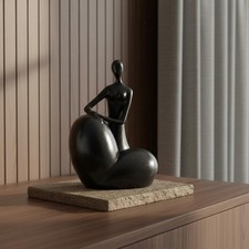 Vaso moderno nero lucido - moderno,