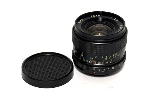 Obiettivo manuale petri 28mm - manuale,