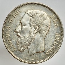 BELGIO - LEOPOLDO II -AG/ 5