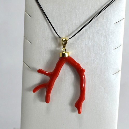 Ciondolo ramo corallo rosso - ciondolo,
