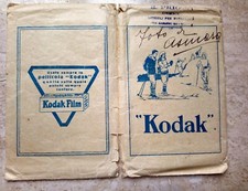 ? PORTA FOTO NEGATIVI BUSTA KODAK ANNI 20 30 PUBBLICITÀ EPOCA FOTOGRAFIA ?