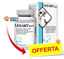 Legart Maxi 60 compresse da 2 gr - Protezione cartilagini articolari dei cani