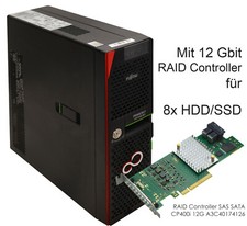 SERVER FUJITSU PRIMERGY TX1320 M3 + CONTROLLER MEGARAID 12Gbt D3373-B12-gs3