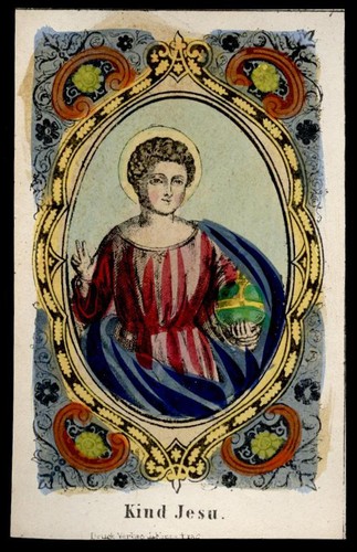 Santino incisione 1800 gesu - 1800, gesu'