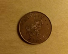 Moneta coin token giostra carousel KIDDIE RIDES TECNOTRON DEDEM vintage