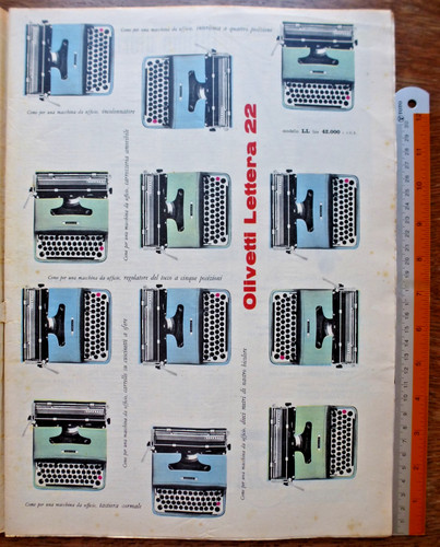 Pubblicità 1959 olivetti - 1959,