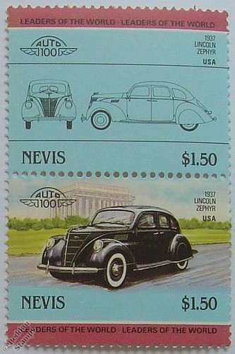 Francobolli auto 1937 - , lincoln